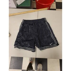 Nike Athletic Shorts Mens L Large Black White Stripe Gym Workout Activewear